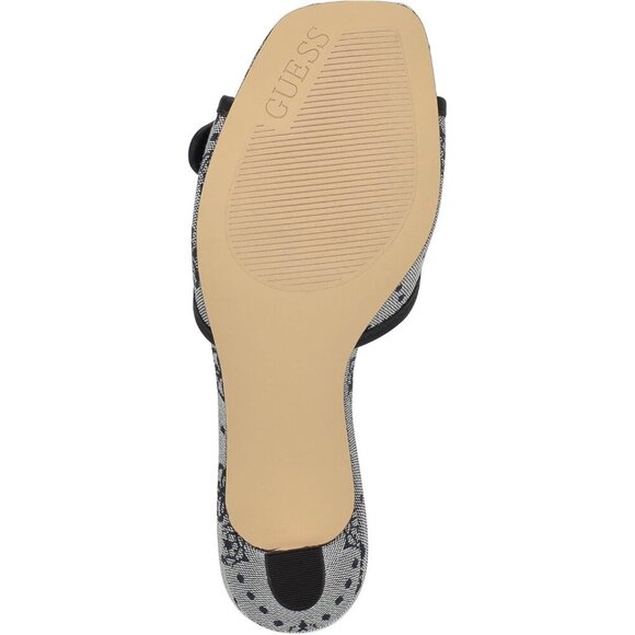 🆕Women's Dista Heeled Sandal Dark Blue Faux Leather Logo 401 - Elegant & Chic - Picture 2 of 6
